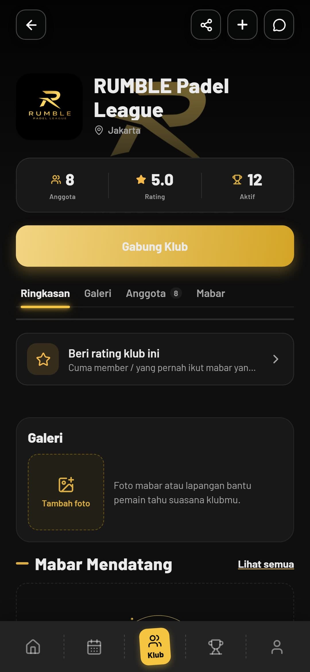 Rumble — layar 2